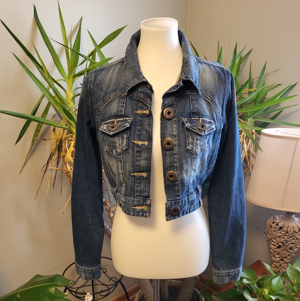 Women's Guess Cropped Denum Jacket